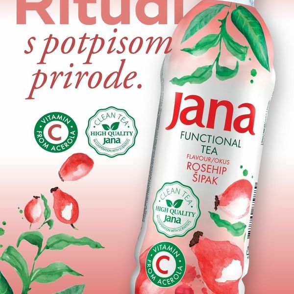 Jedinstveni čaj obogaćen prirodnim vitaminom C iz acerole izlazi iz šalice i ulazi u bocu