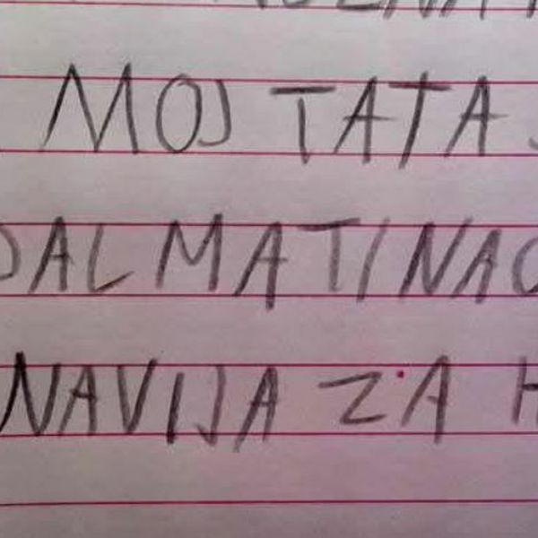 "Moj tata je Dalmatinac": Domaća zadaća nasmijala roditelje, pogledajte što je klinac napisao