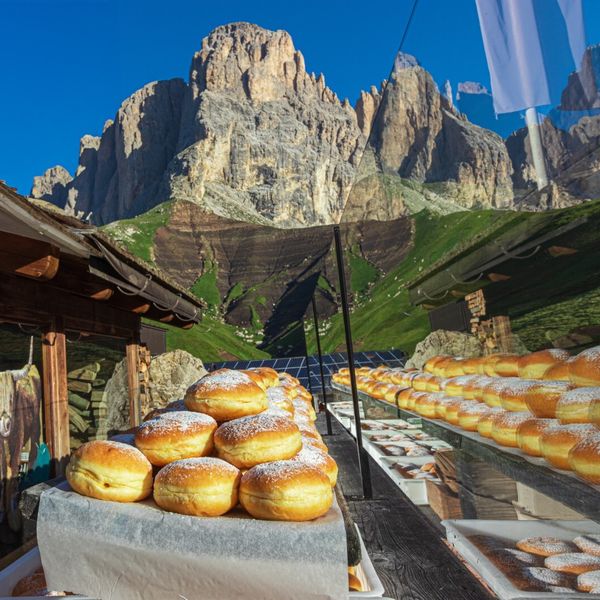 Krafne u planinarskom domu Friedricha Augusta u Dolomitima