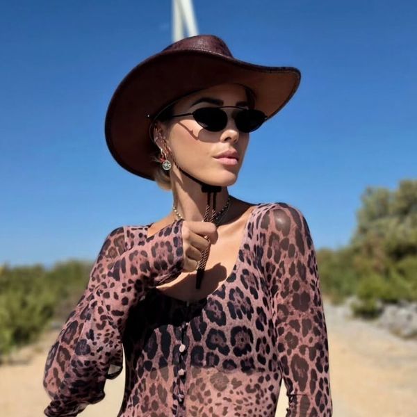 Antonija Mišura Sandrić u dugoj haljini leopard uzorka