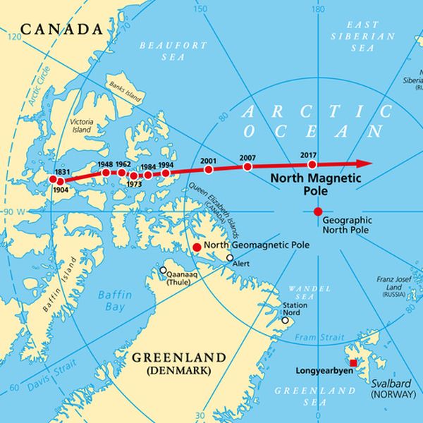 Zemljin sjeverni magnetski pol sada i službeno ima novi položaj, evo gdje se nalazi