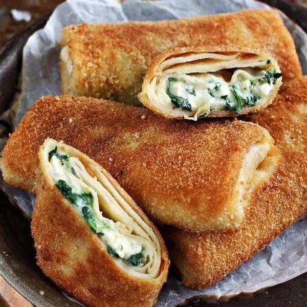 Recept za pohane palačinke sa sirom i špinatom