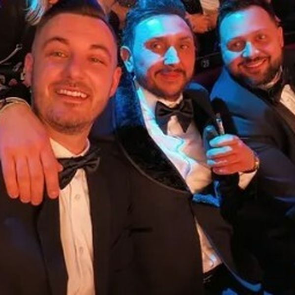 Goran Kočiš, Stjepan Vukadin, Mario Mihelj na dodjeli nagrade Zlatni studio