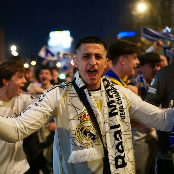 VIDEO Šokantan detalj s Bernabeua: Navijač Reala "mjerio živicu" u kameru uoči utakmice s Benficom