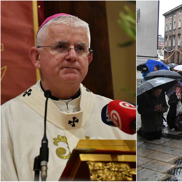Uzinić pozvao molitelje da ostanu u katedrali, samo dio ga poslušao: "Umjesto na trgu..."