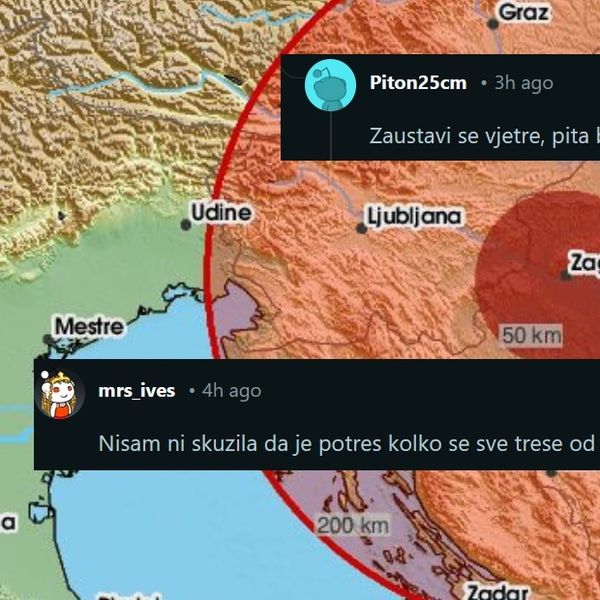 Zagrepčane zbunio potres za vrijeme ionako bučne noći: "Zaustavi se vjetre, pita bi te nešto"