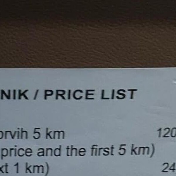 Društvenim mrežama kruži cjenik taksija iz Zadra, ljudi su puni spekulacija