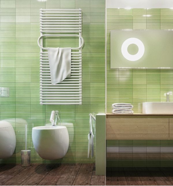 Kupaonica sa zidnim pločicama u boji