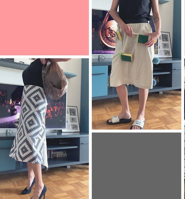 Za modnu reviju mogu poslužiti i tepih i spužvice za suđe