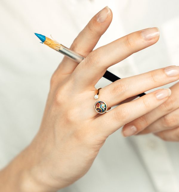 FREYWILLE edicija prstenja 18 kt Gold & Diamonds