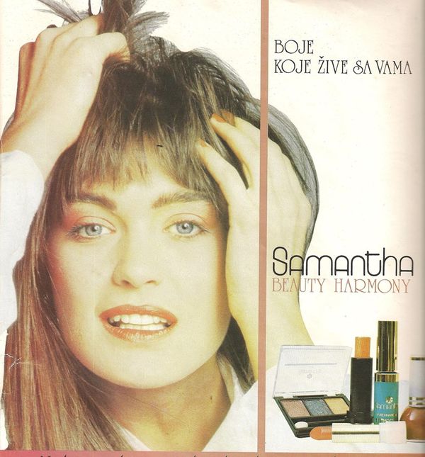 Bernarda Marovt u reklami za kozmetički brend Samantha