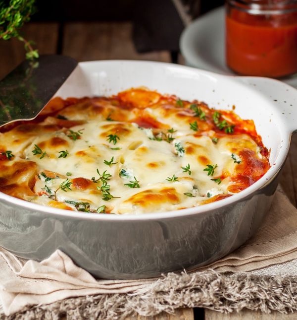 Složenac s kuhanom šunkom i tjesteninom