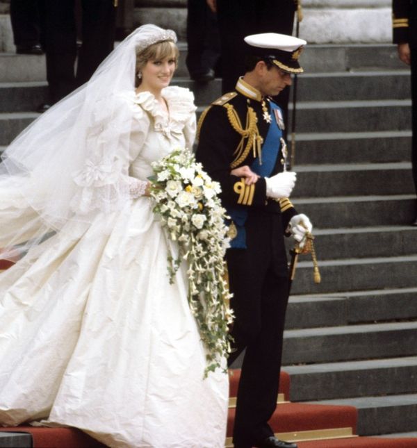 Princeza Diana i tada princ Charles na vjenčanju