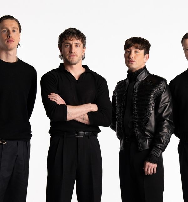 Harris Dickinson (Lennon), Paul Mescal (McCartney), Barry Keoghan (Starr) i Joseph Quinn (Harrison)