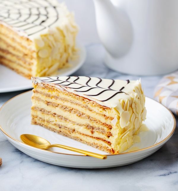 Esterhazy tortu možete ukrasiti i listićima badema