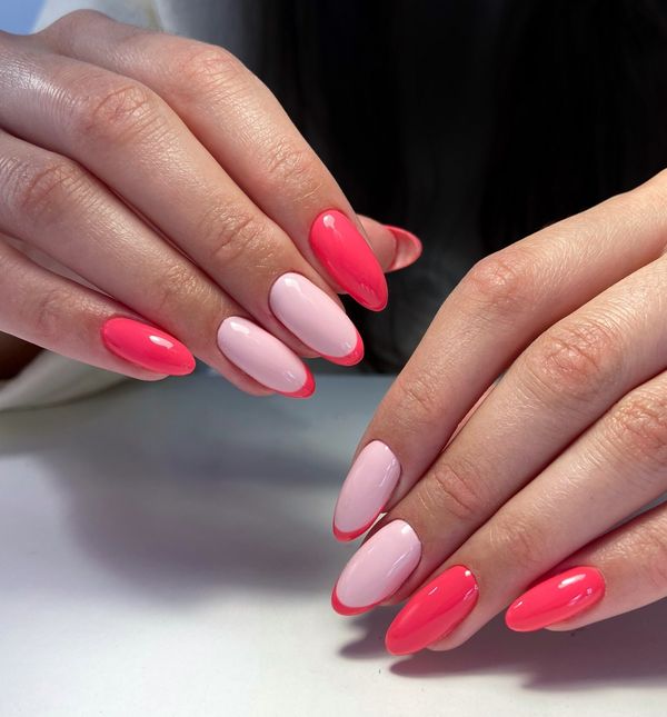 Francuska manikura u bojama