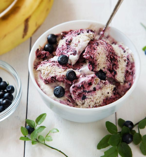 Sladoled od banana i borovnica