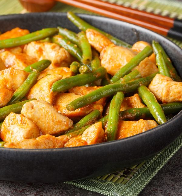 Stir fry s piletinom i mahunama