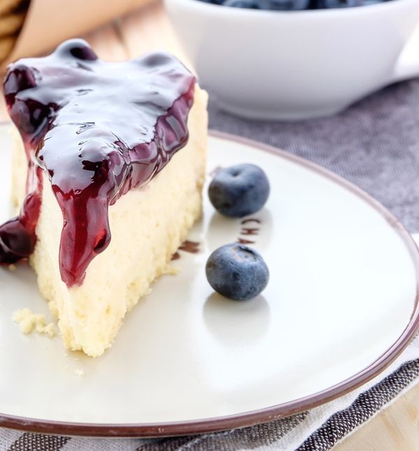 Proteinski cheesecake s borovnicama