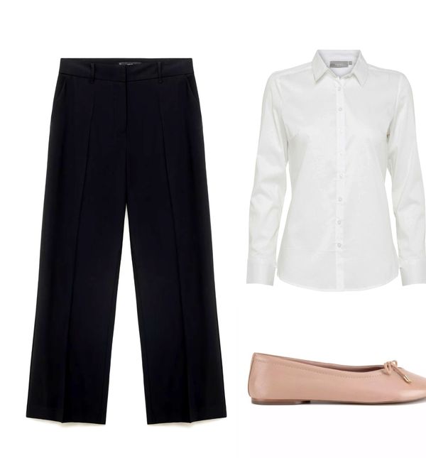 Klasične hlače u kombinaciji složenoj metodom 3-3-3