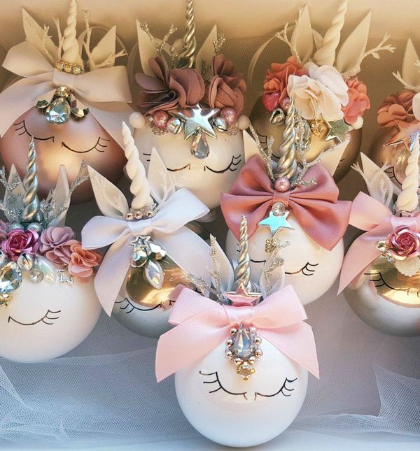 Neodoljive kuglice za bor u obliku jednoroga