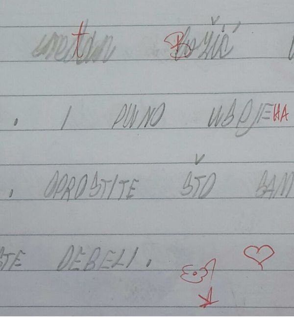 Dječak je učiteljici Ani napisao poruku koja je nasmijala Facebook