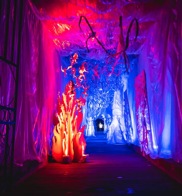 Tunel Grič za Advent je uređen kao imaginarni dvorac iz zaleđene bajke