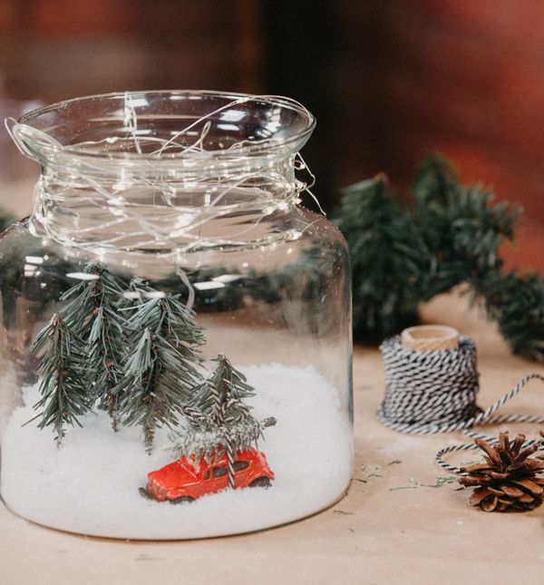 Snježna šuma u staklenci