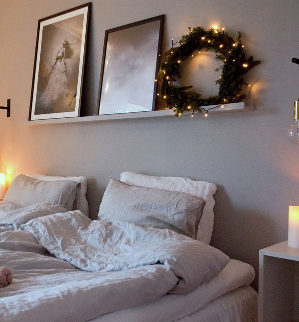 BožićnI ukrasi u spavaćoj sobi