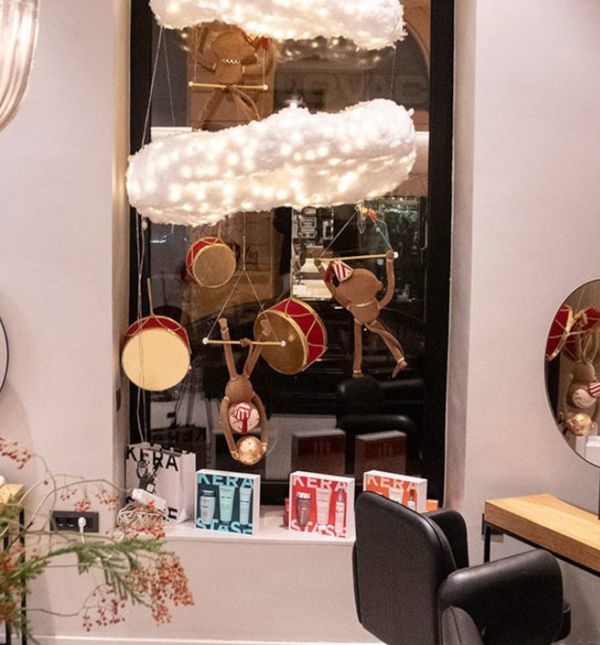 Božićno uređenje zagrebačkog frizerskog salona Sophie
