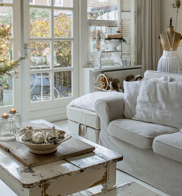 Shabby chic Božić izgleda bajkovito