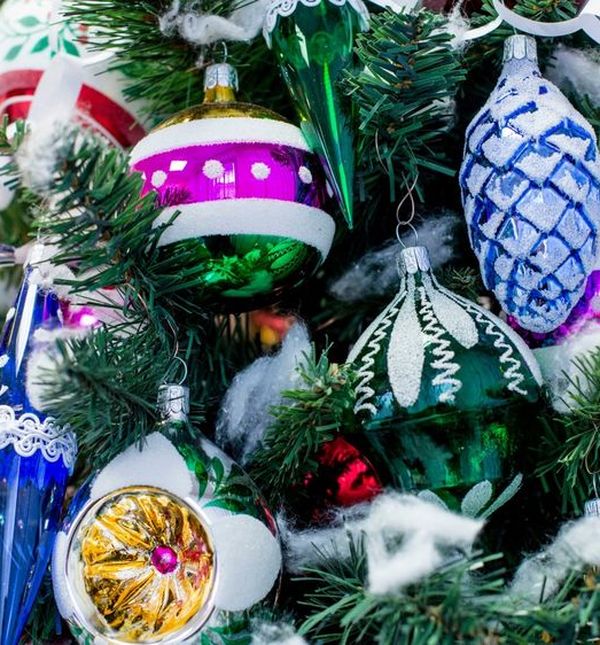 Retro božićni ukrasi