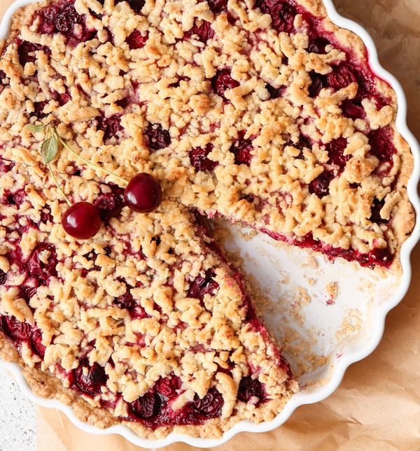 Čupava pita s trešnjama