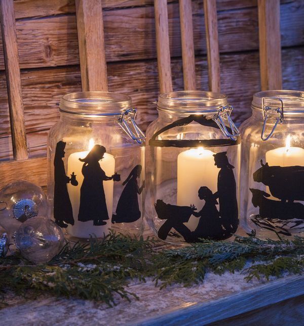 Božićne jaslice od staklenki