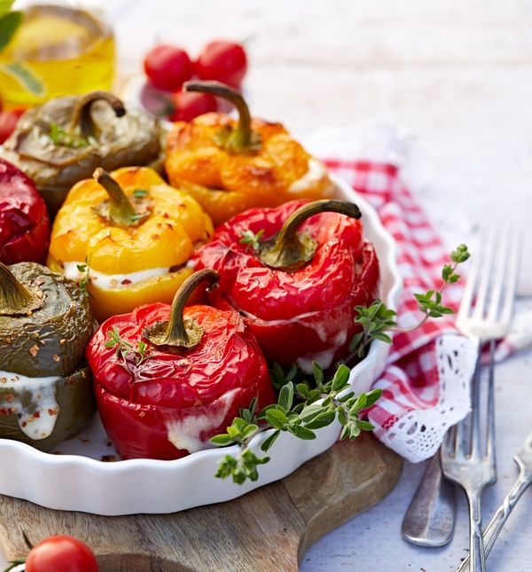 Zapečene paprike s mljevenom puretinom i mozzarellom