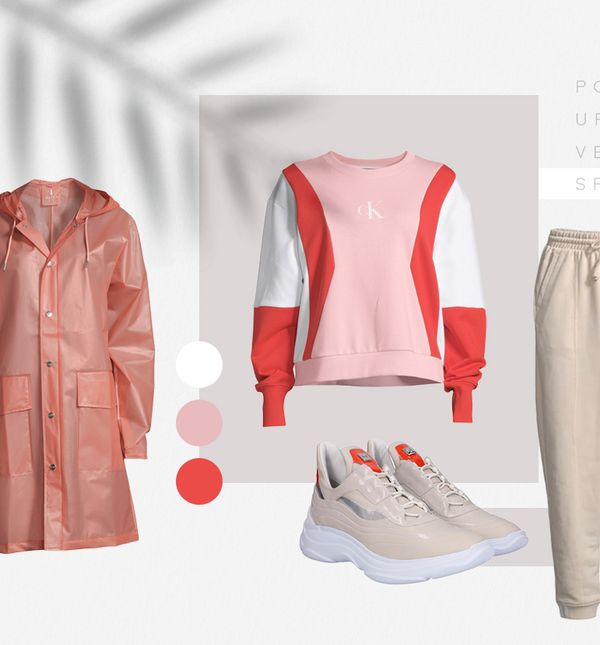 Calvin Klein Jeans majica, Adidas Original donji dio trenirke, Rains kabanica, Högl tenisice; BestSecret