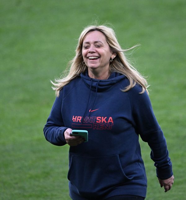 Iva Olivari na treningu nogometne reprezentacije