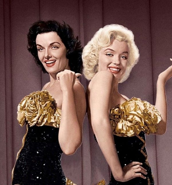 Jane Russell i Marilyn Monroe u filmu 'Muškarci više vole plavuše'