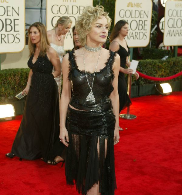 Sharon Stone u kreaciji modne kuće Versace