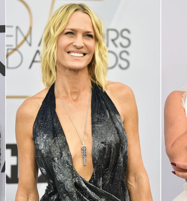 Catherine Zeta-Jones, Robin Wright i Lady Gaga u haljinama s dubokim dekolteom i visokim rasporom