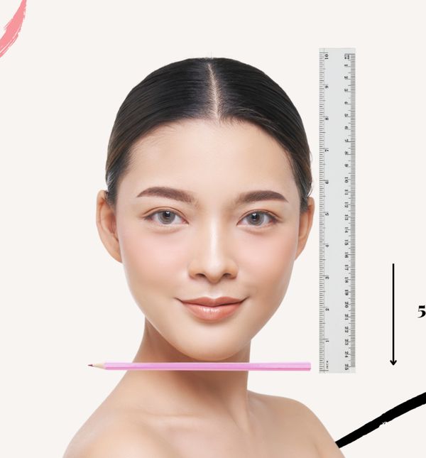 Formula 5,5 centimetara uključuje samo olovku i ravnalo kako biste izmjerili koja dužine kose vam najbolje odgovara