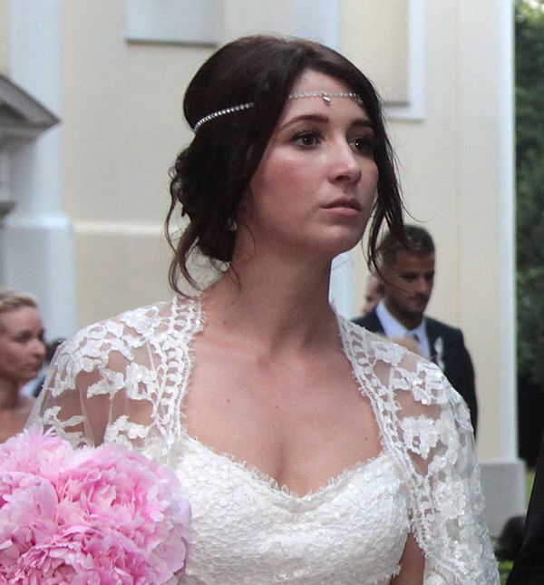 Ina Štrlek na vjenčanju s rukometašem Manuelom Štrlekom nosila je vjenčanicu modne kuće Vesna Sposa