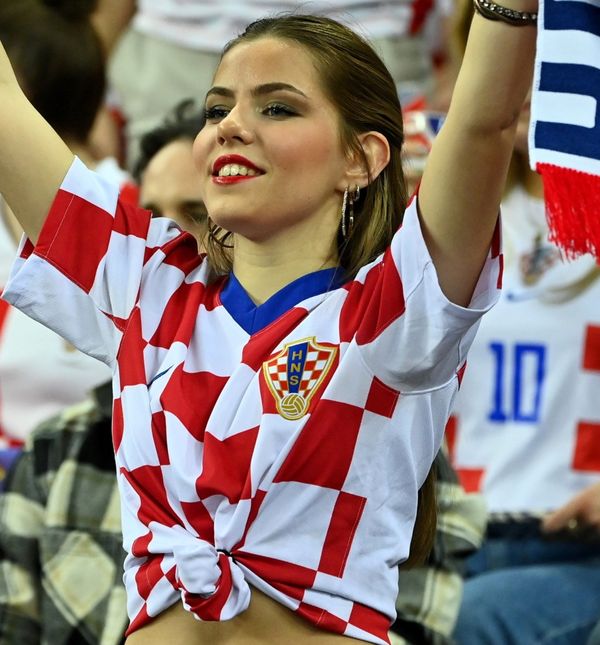 Hrvatska navijačica na utakmici