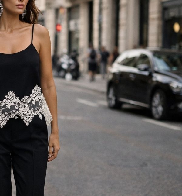 Komadi obrubljeni čipkom nose se preko pletiva i hlača u svjetskim metropolama mode