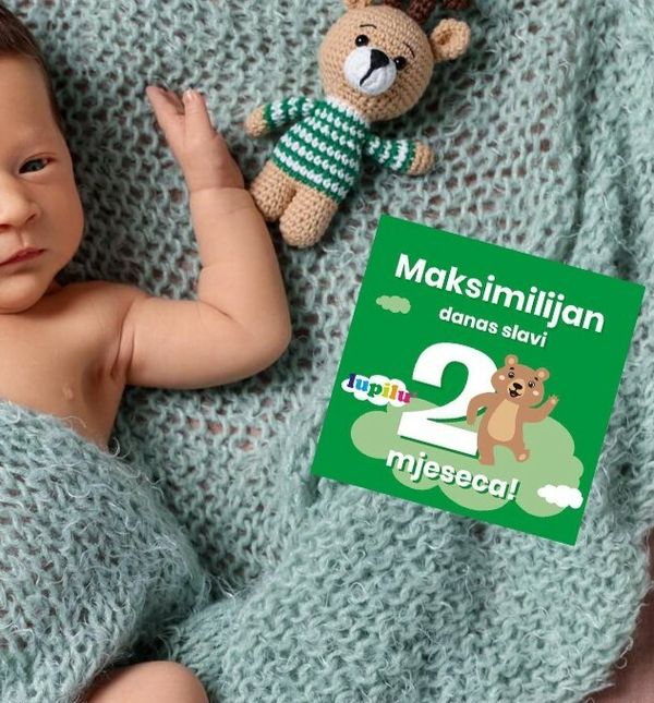 Lupilu milestone kartice s kojima možete zabilježiti svaki mjesec bebinog odrastanja