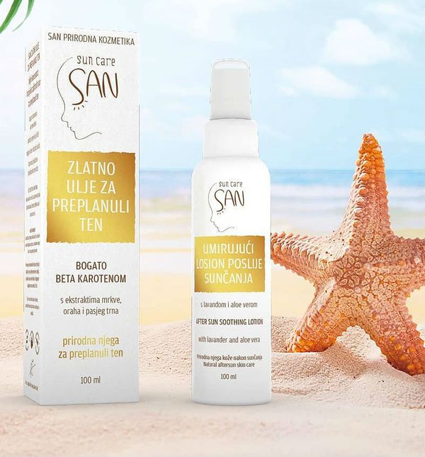 SAN SUN CARE proizvodi za njegu kože prije i poslije sunčanja