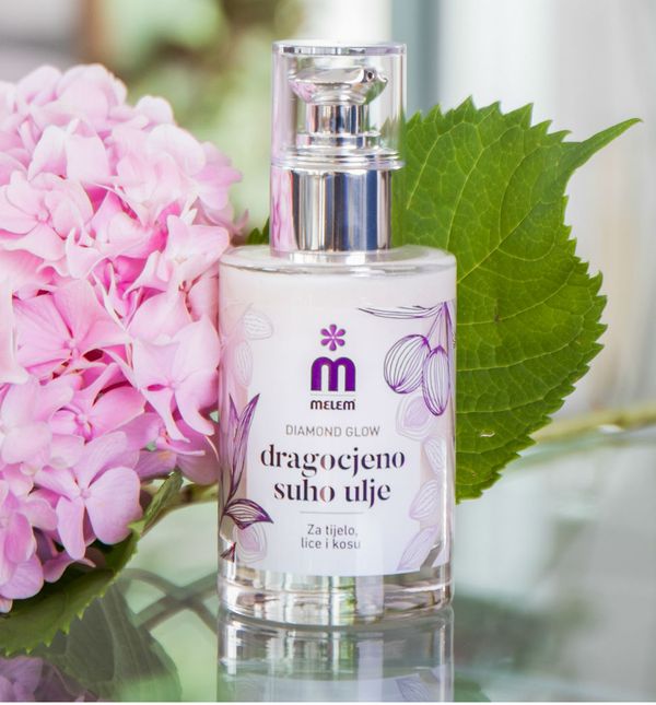 Melem dragocjeno suho ulje s dijamantnim sjajem