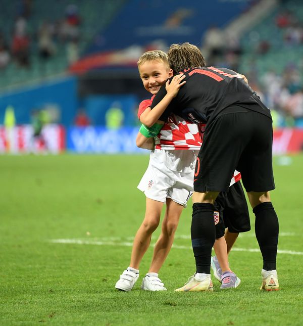 Luka Modrić sa sinom Ivanom