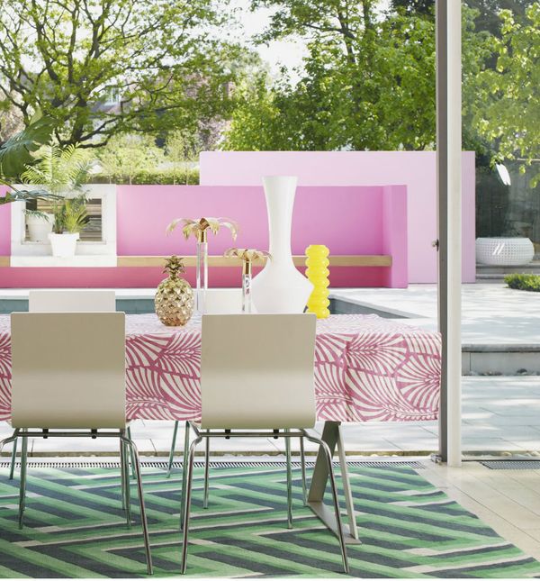 Kombinacija zelene i ružičaste u interijeru izgleda baš divno