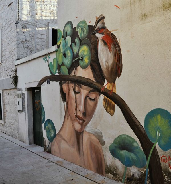 Mural koji je djelo Mabel Vicentef